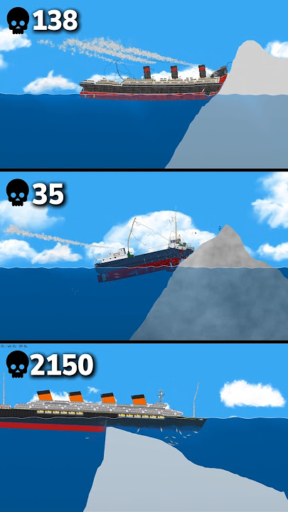Different Ships vs Iceberg (4) #floatingsandbox