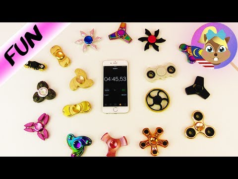 UJIAN PERBEZAAN FIDGET SPINNER TERUNGGUL! Spinner mana pusing paling lama?