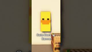How to Craft Cute Duck Banner  #minecraft #minecraftbanners