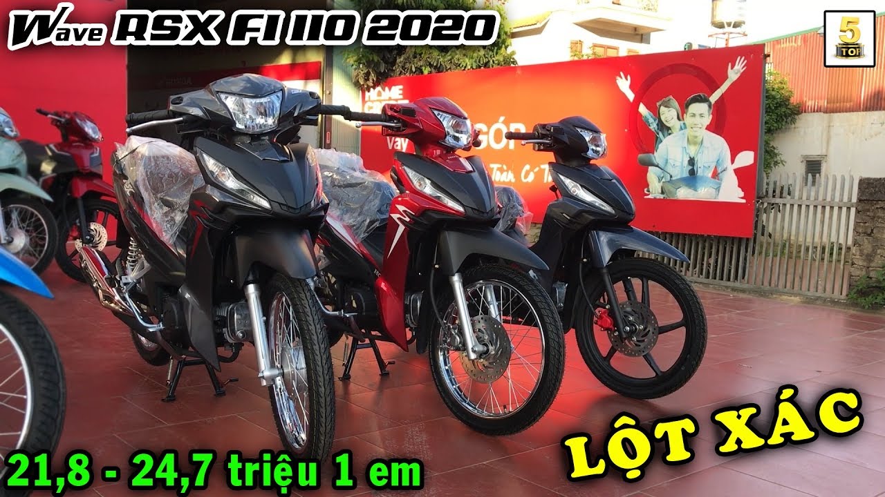 Cận cảnh các phiên bản của Honda Wave RSX FI 110 2020... - youtube