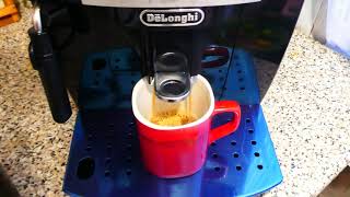 Inexpensive reliable Coffee machine DeLonghi Magnifica S ECAM 22.110. Setup.