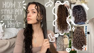 My Curly Hair Routine ♡⊹