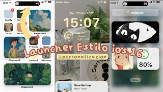 NUEVO LAUNCHER ESTILO IOS 16 CON DYNAMIC ISLAND + PERSONALIZACIÓN | xami screenshot 5