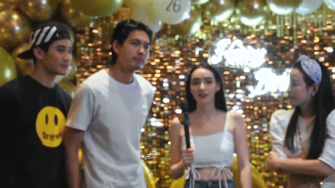 #เข้มมุก  เบื้องหลังคลิปสัมภาษณ์งานวันเกิดน้องมุกดารายการเที่ยงบันเทิง25/7/65