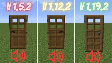 Sounds of Minecraft 1.5.2 vs 1.12.2 vs 1.19.2