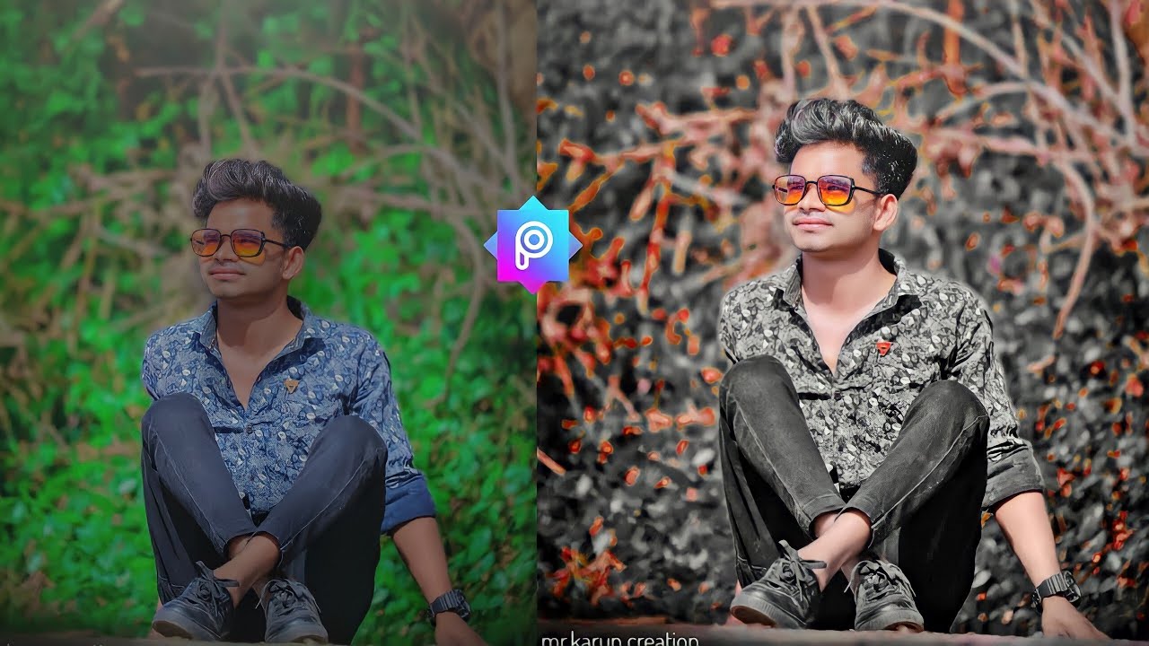 Picsart Editing Background Colour Change Trick || Picsart Orange And Dark Effect