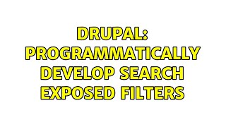 Celebrity Drupal: Programmatically develop search exposed filters Net Worth