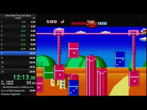 Alex Kidd The Lost Stars Speedrun 23:14