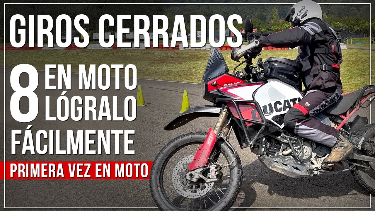 COMO HACER UN GIRO CERRADO EN MOTO FÁCILMENTE - 8 OCHO EN MOTO 