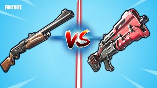 Comparativa Escopeta Corredera vs Táctica - Fortnite Battle Royale
