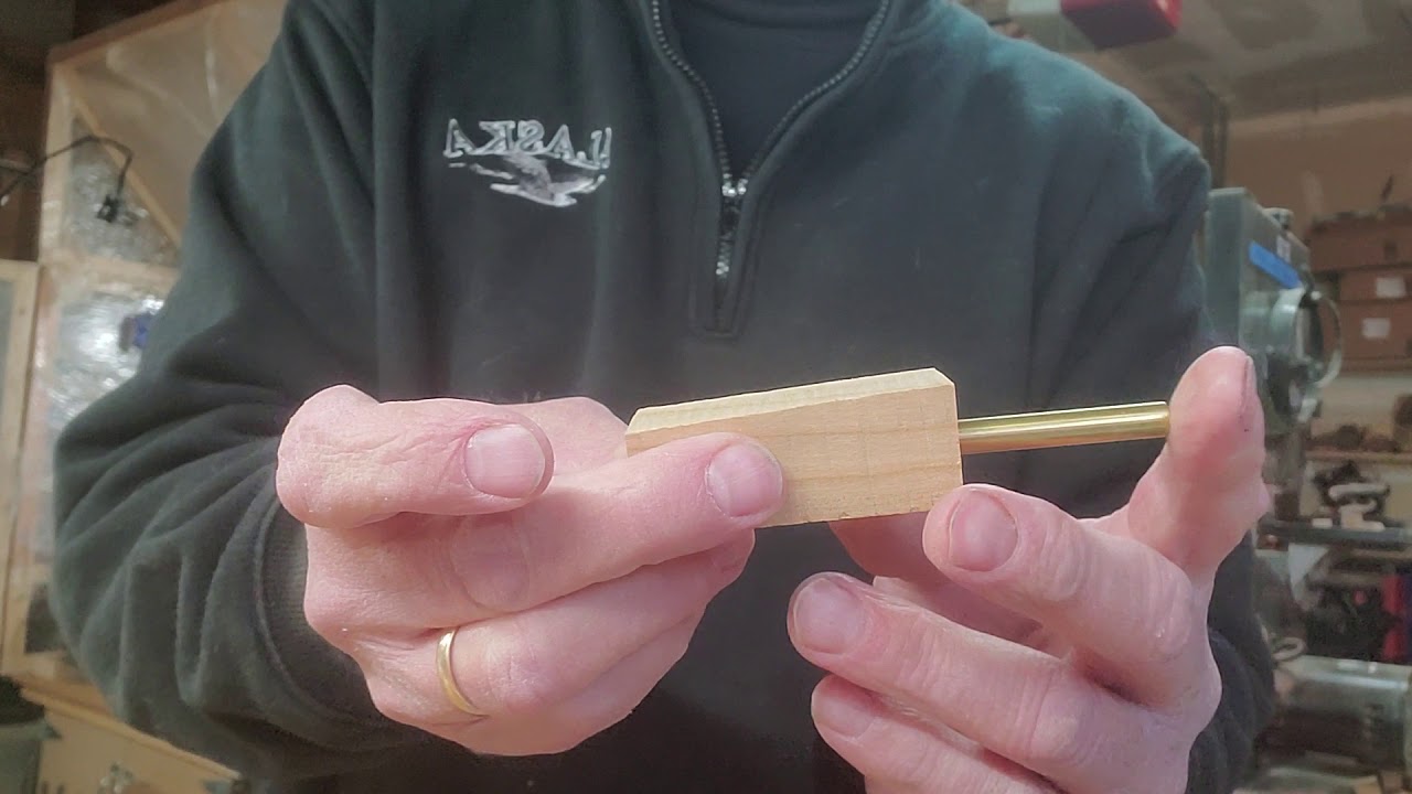 Pen Turning Part 3 Cutting and Drilling Pen Blanks YouTube