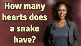 How many hearts does a snake have?