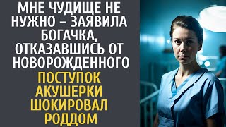 "Мне чудище не нужно" – заявила богачка, отказавшись от новорожденного… Поступок акушерки шокировал…