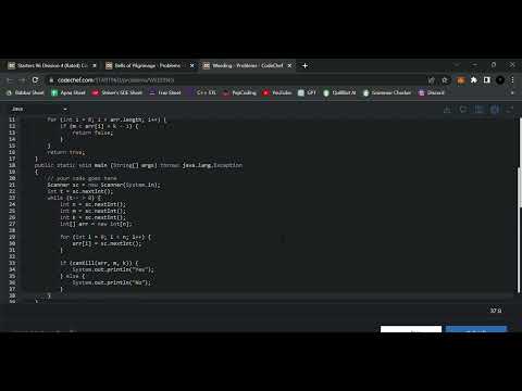 Weeding || Codechef Starters 96 || Java Solution