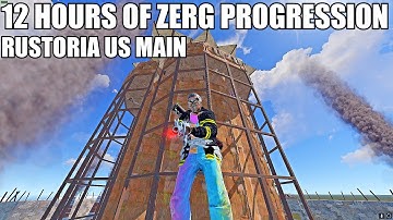 WHAT 12 HOURS ON RUSTORIA US MAIN LOOKS LIKE | RUSTORIA US MAIN (700 POP SERVER)