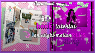 3D book-tutorial on alight motion// dxistor