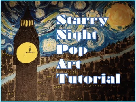 Starry Night Pop Art Tutorial