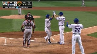 SF@CHC: Schwarber slugs three-run shot to extend lead