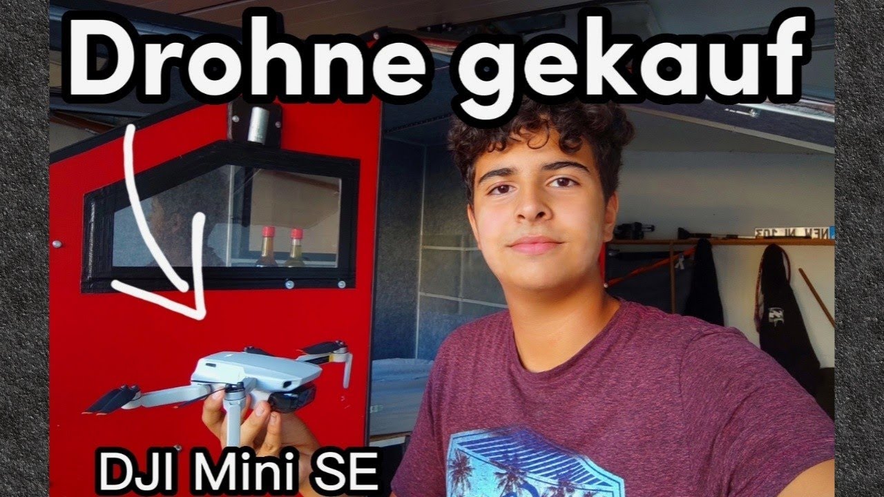 😧Drohne gekauft! Unterwegs mit dem Fahrradwohnwagen, DJI Mini SE, [german]