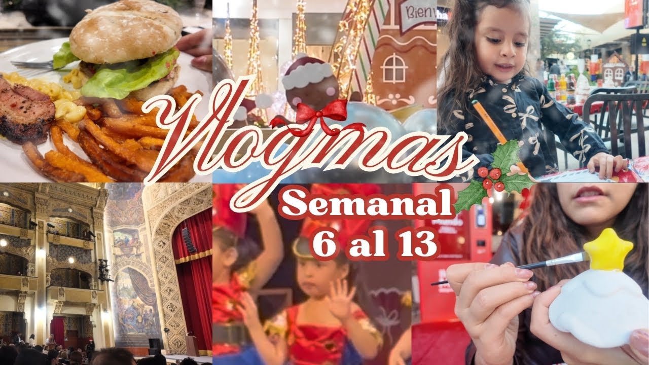 Vlogmas semanal. ❣️🧑🏼‍🎄 | Festival navideño de Julia,  me inyecté los labios ¿Sale mal? (Día 6-13)