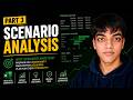 Scenario Analysis Explained (The Skill Most Finance Students Ignore)