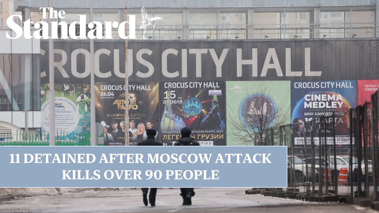 11 held after Moscow concert hall shooting leaves more than 90 dead