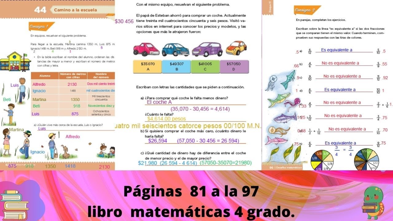 Pagina 97 De Matematicas 4 Grado
