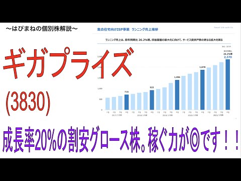 割安グロース株のギガプライズ！稼ぐ力、利益率良しで優待も魅力的です^^