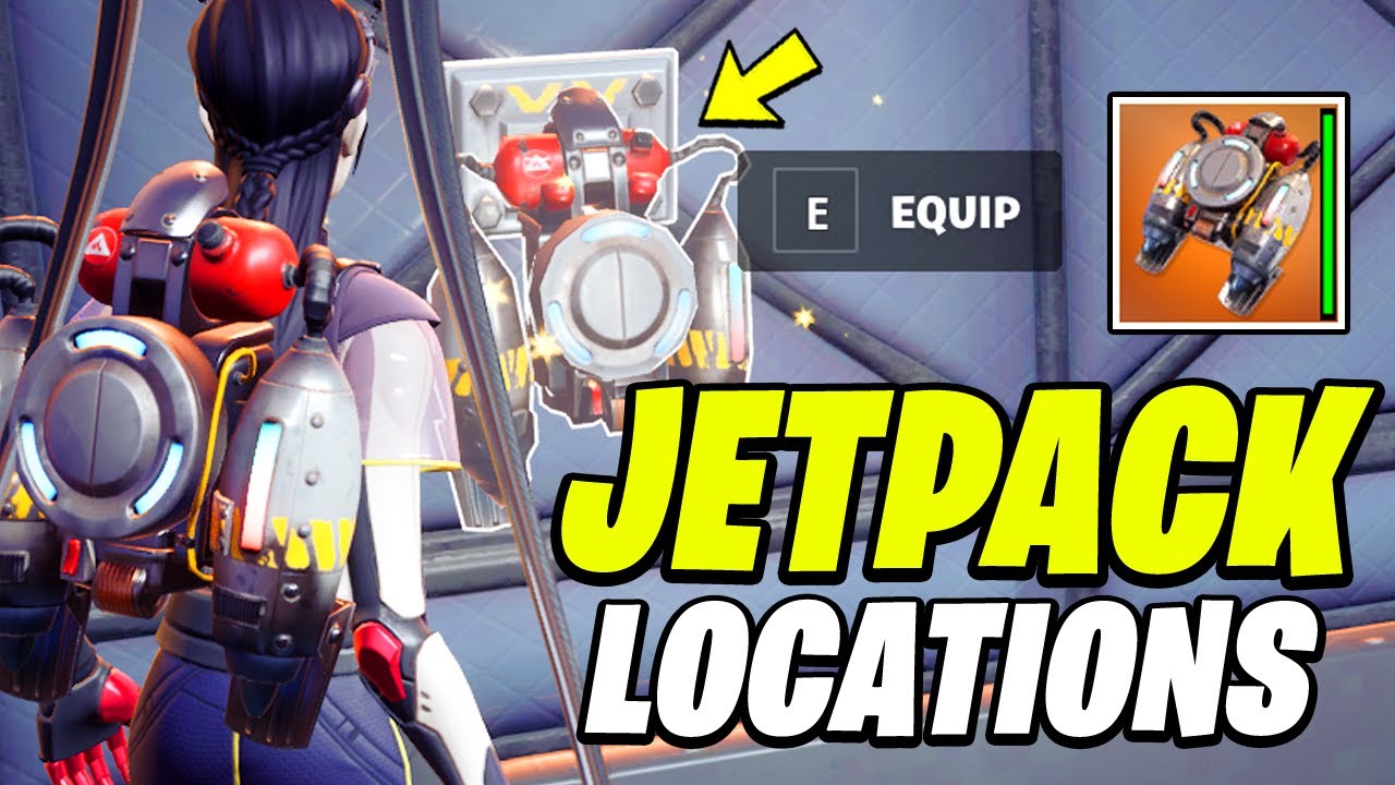 JETPACK Locations & Travel in the air with a Jetpack (Fortnite Season 2