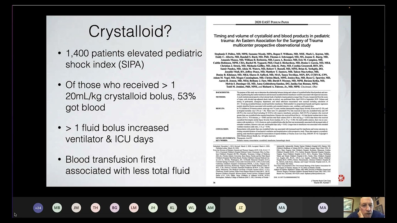 Dr. Mark Piehl - Fluids in Trauma (7/26/22)