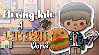 Moving into my COLLEGE DORM! | WITH VOICE 🔊 | University Days | Toca Boca World Roleplay