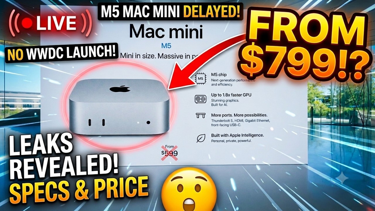 Apple M5 Mac Mini (2026) – The Shocking New $799 Price Leaks