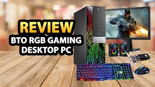  BTO RGB Gaming PC and Monitor Bundle - Intel Core i5-6th Gen,  16GB DDR4 Ram, 512GB SSD, Radeon RX-550 4GB GDDR5, New 22 Inch Monitor -  Windows 10 Pro - Computer