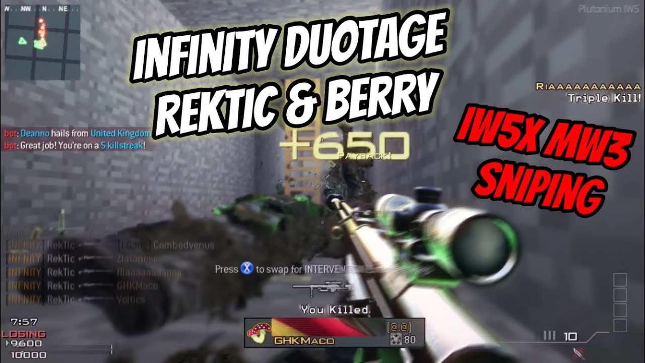 iw5x MW3 Infinity Sniper Duotage