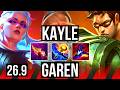 KAYLE vs GAREN (TOP) | Good KDA: 18/2/8 | EUW Master | 26.9