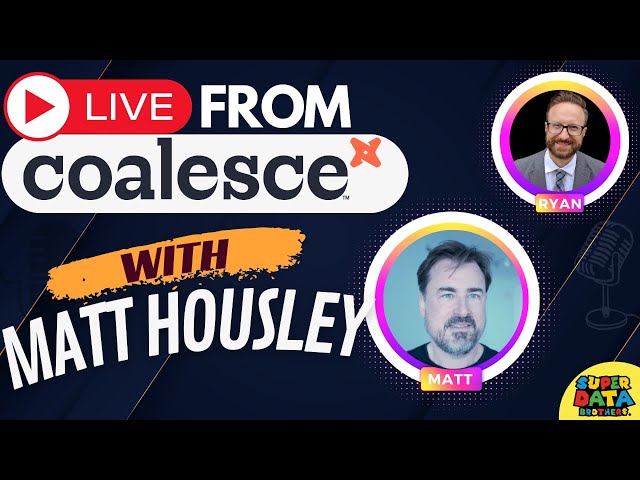 Matt Housely on the changing face of data tech, live from dbt Coalesce 2023 class=