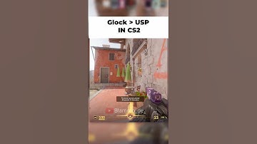 IS GLOCK BETTER THAN USP IN CS2????  #csgo #cs2moments #counterstrike  #1v4 #pistolonly