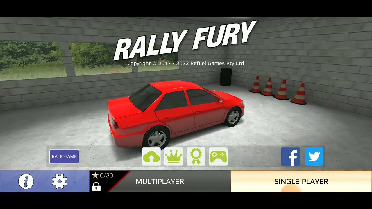 Rally Fury extreme main menu theme