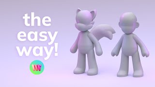 How to make an EASY 3D Character Base in Womp ✨