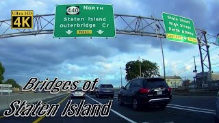 [4K] Raw Video - Roundtrip on the Outerbridge Crossing - Staten Island - NY & NJ - Route 440