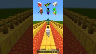 Minecraft Fastest Mob Who Survives Challenge🏃 #kpopdemonhunters #shorts