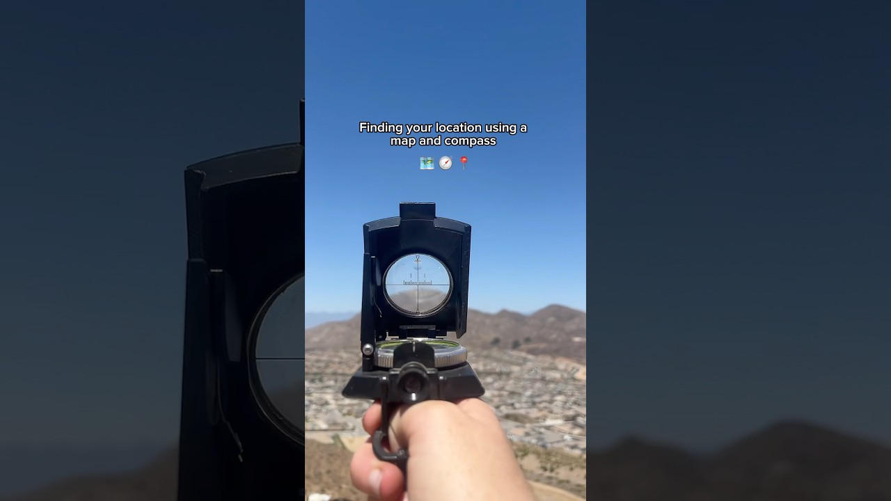 Как выполнить засечку с помощью карты и компаса. #навигация #наприроде #выживание #походы