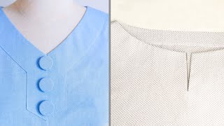 💥 2 Best Ways For Making Different Collars With Interfacing Neatly | Sewing Tips And Tricks