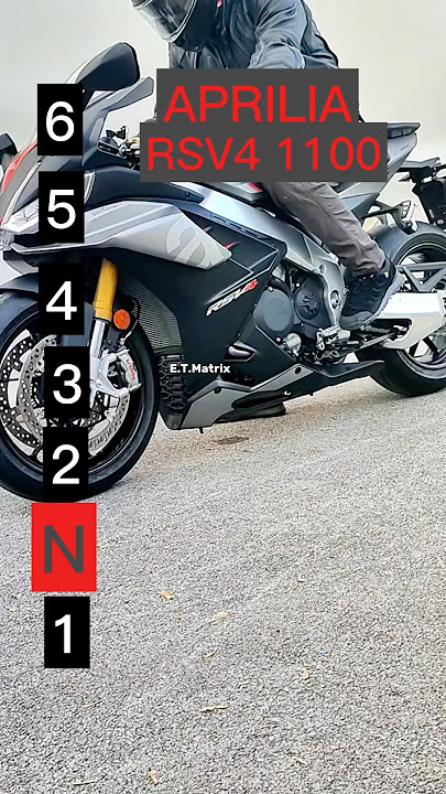 Maximum speed for each gear on an Aprilia RSV4 1100