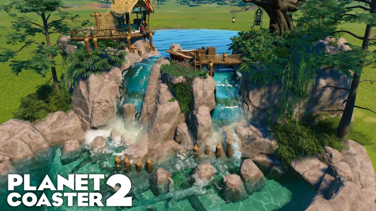 We will never build waterfalls the same again.. Planet Coaster 2