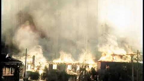 Berkley Fire 1923 AI Colored Old Film