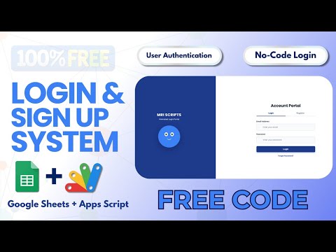 How to Build a Login System in Google Sheets (FREE Apps Script Code) | E11