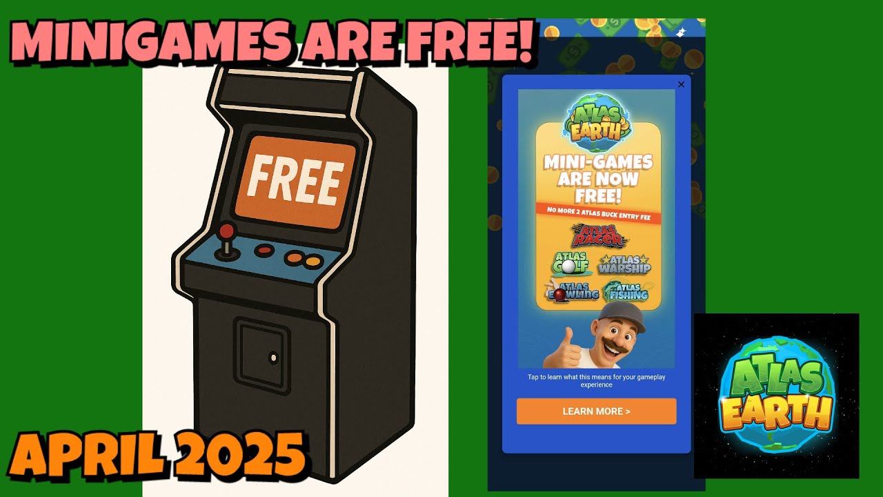 Minigames Are Now FREE on Atlas Earth, But is it a Good Thing? + Quick News on BMN Patreon (2025)