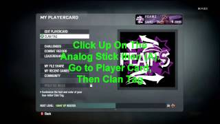 Black Ops: Coloured Clan Tag Tutorial