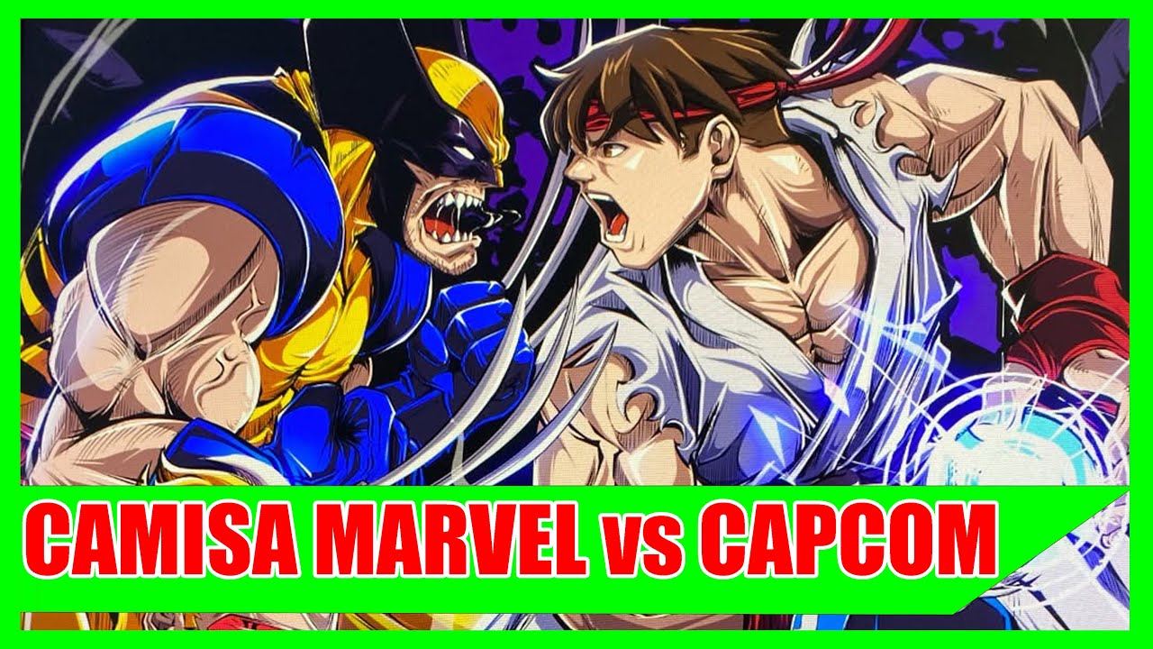 Camisa Marvel vs Capcom desenhada à mão 🎨 | Louzan Illustrations - Arte Geek Incrível!